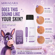 Miracara Face Cleanser - 150ml | Deep Cleansing & SkinRefining | Sulfate & Paraben Free | Helps Improve Skin Texture | Balances Oil Production | Strengthens Skin Barrier