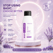 Miracara Body Cleanser - 150 ml  Exfoliating & Deep Clean | Smoothing + Brightening | UV Protection | Sulphate & Paraben Free | With Vitamin A/C/E | For Women & Men