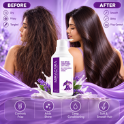 Miracara Silk Infuse Frizz Control Conditioner with Donkey Milk, Ceramide NP, Keratin, Silk, Rice & Wheat Proteins | Hydration, Softness, Shine & Frizz Control