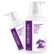 Miracara Scalp Balance Anti-Dandruff Shampoo with Zinc Pyrithione, Climbazole, Salicylic Acid, Zinc PCA, Tea Tree Oil & Donkey Milk | Dandruff & Flake Care, Oil Balance & Scalp Refresh