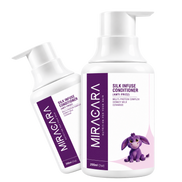 Miracara Silk Infuse Frizz Control Conditioner with Donkey Milk, Ceramide NP, Keratin, Silk, Rice & Wheat Proteins | Hydration, Softness, Shine & Frizz Control