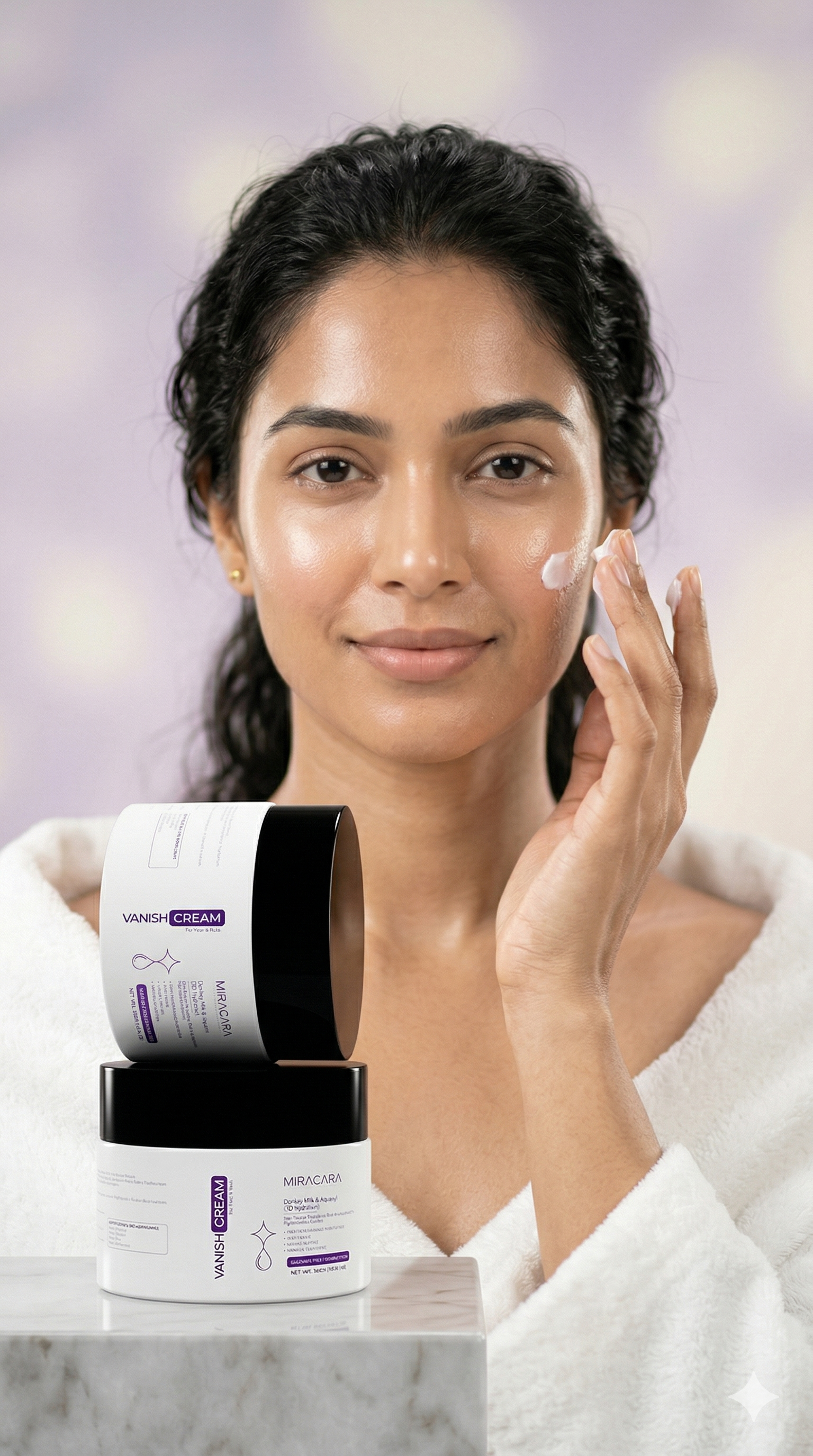 Miracara Radiance Trio – Face Care Set | Deep Cleansing, Repair & Glow | Serum + Vanish Cream + Cleanser | Brightening, Hydration & Anti-Aging Support | Smooth, Even Tone | Sulfate & Paraben Free | Luxury Cleopatra-Inspired Skincare Routine