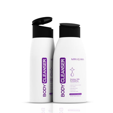 Miracara Body Cleanser - 150 ml  Exfoliating & Deep Clean | Smoothing + Brightening | UV Protection | Sulphate & Paraben Free | With Vitamin A/C/E | For Women & Men