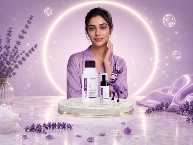 Miracara Glow Prep Duo – Cleanse & Serum Set – 150ml & 30ml | Face Cleanser + Face Serum | Gentle Cleansing with Radiance-Boosting Serum Care | Hydration, Brightening & Smooth Skin Support | Sulfate & Paraben Free